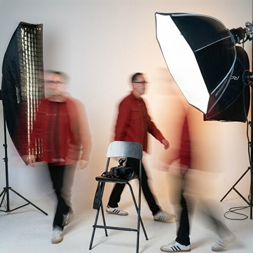 Een fotograaf zoekend naar richting